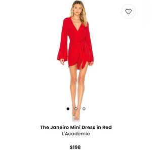 L’Academie red mini dress from Revolve
